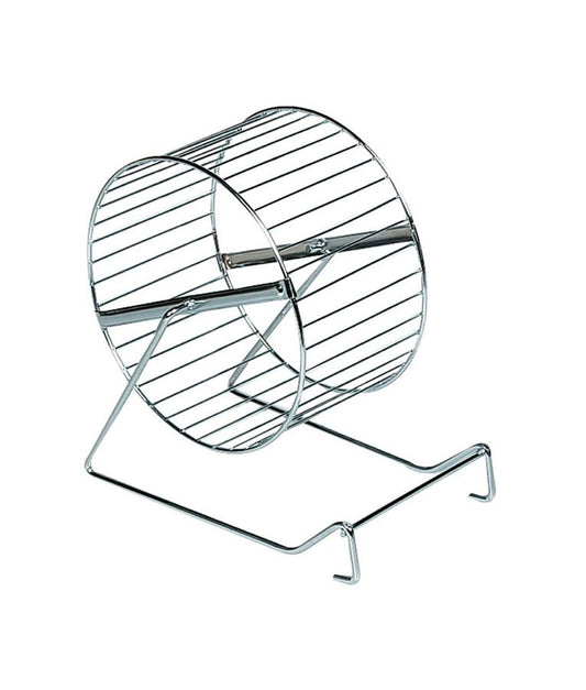 Flamingo Exercise Metal Wheel Hamster Toy | Durable & Quiet Running Wheel for Hamsters & Gerbils