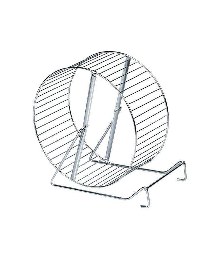 Flamingo Metal Wheel Squirrel Toy | Large Silent Exercise Wheel for Squirrels, Chinchillas & Rodents