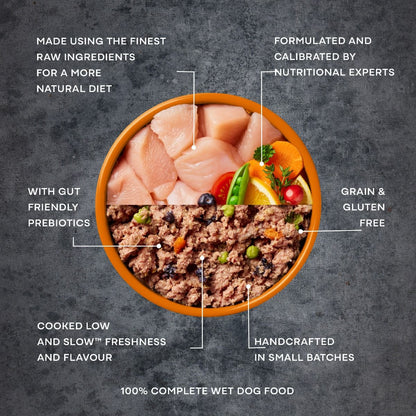 AATU Chicken Wet Dog Food | 90% Free Run Chicken | Grain-Free | 400g
