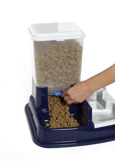 Flamingo Dry Food & Water Dispenser Duo Max Feeder | 2-in-1 Automatic Pet Feeder