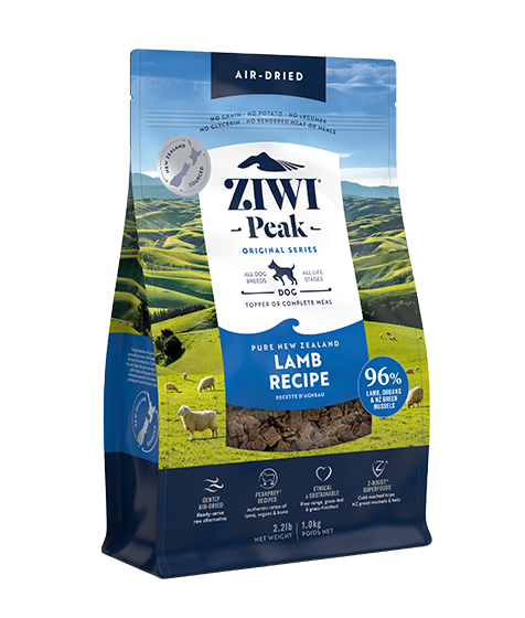 ZIWI Peak Air-Dried Lamb Recipe Dry Dog Food (1kg/2.5kg/4kg)