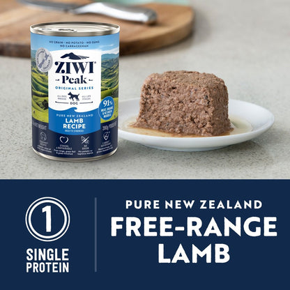 ZIWI Peak Lamb Recipe Wet Dog Food (170g/390g)