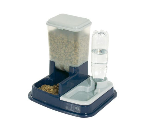 Flamingo Dry Food & Water Dispenser Duo Max Feeder | 2-in-1 Automatic Pet Feeder