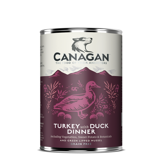 Canagan Turkey with Duck Dinner Wet Dog Food 400g