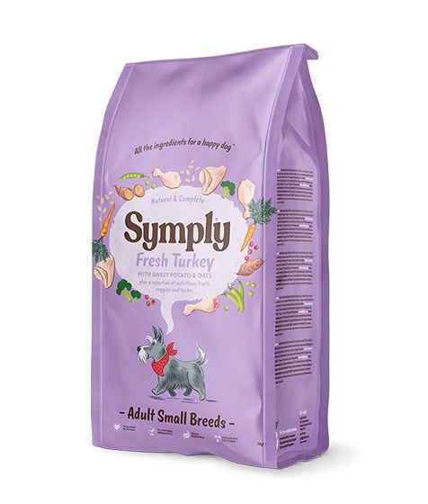 Symply Fresh Turkey Adult Small Breeds Dry Dog Food – Wheat & Gluten Free – 2 kg