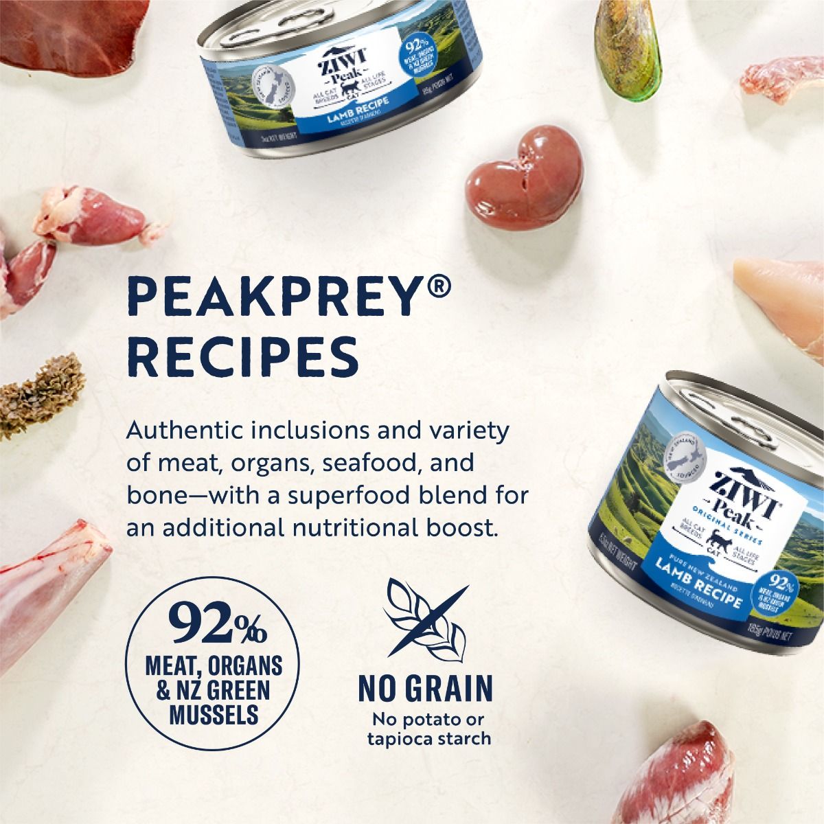 ZIWI Peak Lamb Recipe Wet Cat Food  185g