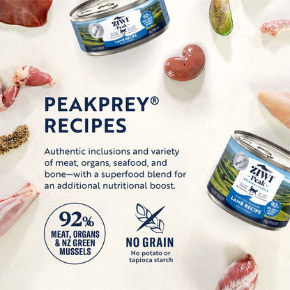 ZIWI Peak Lamb Recipe Wet Cat Food  185g