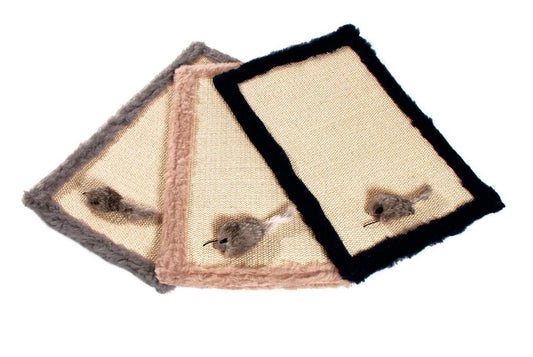 Flamingo Star Carpet Cat Scratching Mat | Sisal Scratching Mat with Catnip (48x31cm)