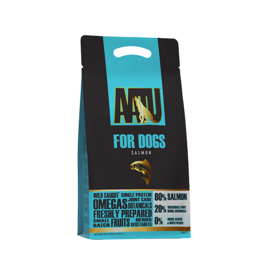 AATU Free Run Salmon Dry Dog Food | 80% Salmon | Joint Care | Grain-Free | 1.5kg-10kg