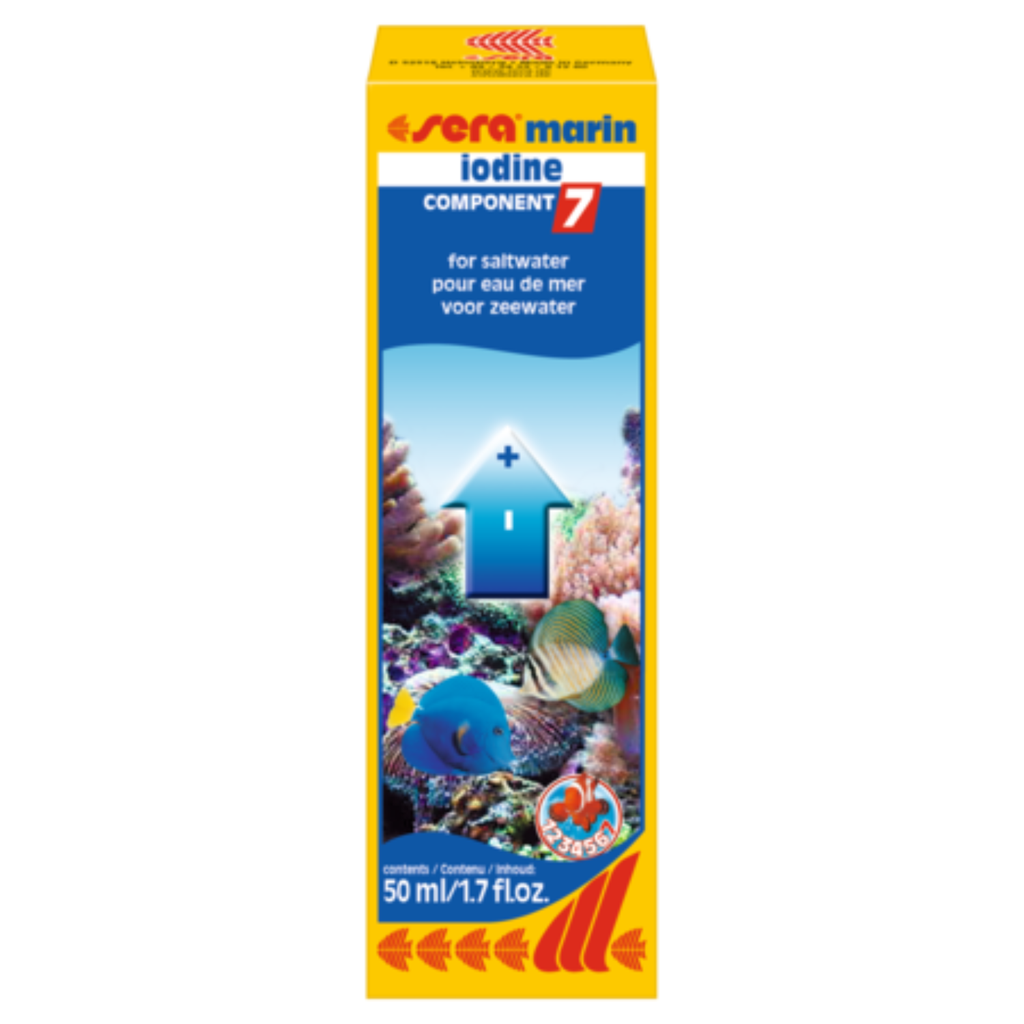 Sera Marin Component 7 Iodine | Marine Aquarium Trace Element Supplement | 50ml