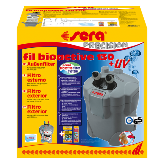 Sera Fil Bioactive 130+UV | Internal Aquarium Filter with UV-C Sterilizer