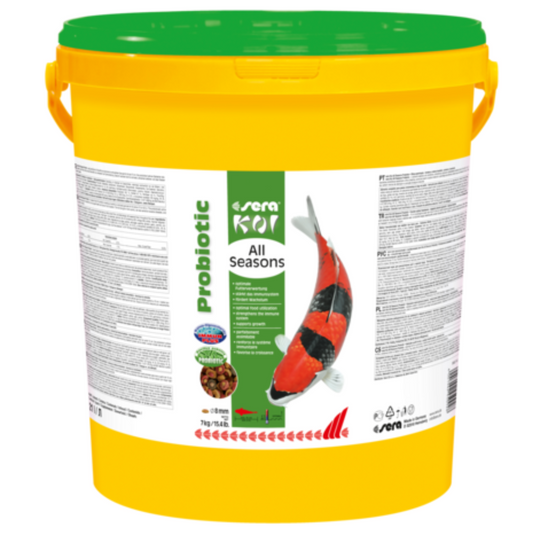 Sera Koi All Seasons Probiotic 21L (7kg) | Probiotic Food for Koi Over 15cm