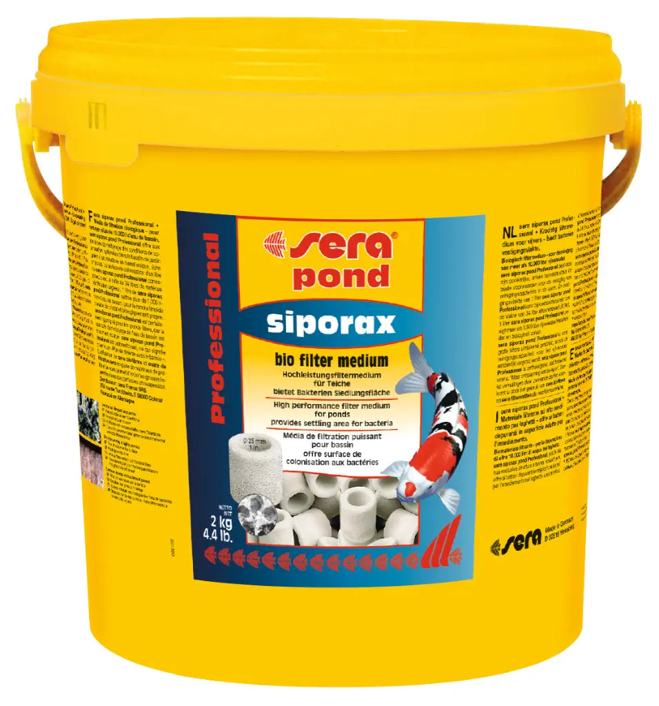 Sera Siporax Pond Professional 10L (15mm/2.9kg) | Top-Tier Biological Pond Filter Media