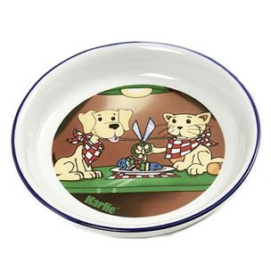 Flamingo Ceramic Dog & Cat Bowl | Non-Slip, Dishwasher-Safe Ceramic Pet Bowl (Multiple Sizes)