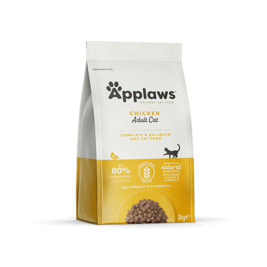 Applaws Complete & Balanced Dry Cat Food | Chicken Recipe | 80% Chicken Protein | Hypoallergenic with Prebiotic | 2kg