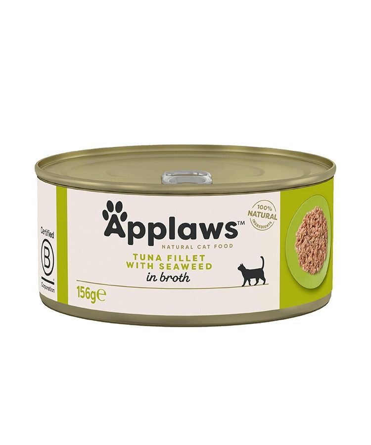 Applaws Natural Cat Food with Tuna Fillet & Seaweed in Broth | 100% Natural | 70g