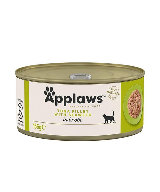 Applaws Natural Cat Food with Tuna Fillet & Seaweed in Broth | 100% Natural | 70g