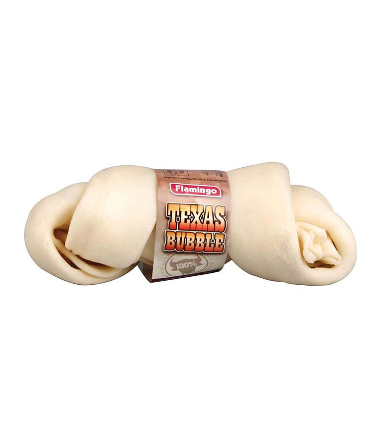 Flamingo Texas Bubble Rawhide Roll Dog Treats | Long-Lasting Natural Chew