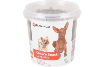 Flamingo Chew'n Snack Lamb Sticks Dog Treats | Soft & Digestible Treat | 700g