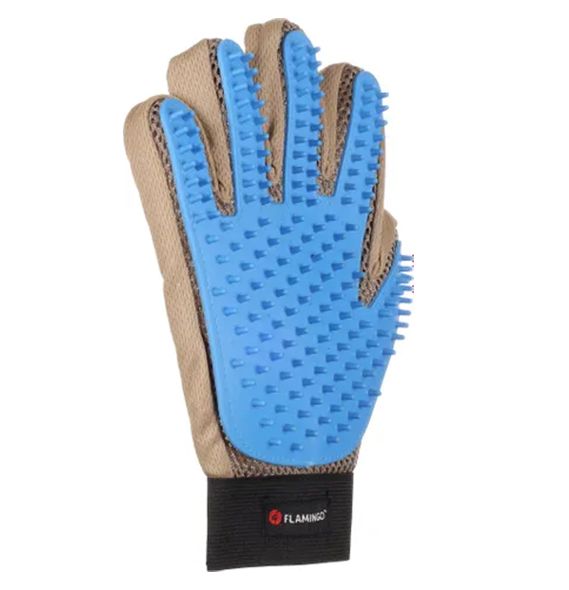 Flamingo Mandy Grooming Wash Glove 24cm | Easy Bathing & Massage Glove for Pets