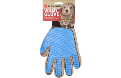 Flamingo Mandy Grooming Wash Glove 24cm | Easy Bathing & Massage Glove for Pets