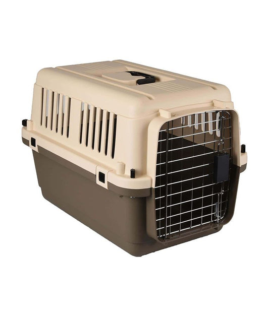 Flamingo Nomad Transport Box Taupe | IATA-Certified Pet Travel Carrier for Dogs & Cats
