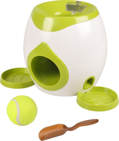 Flamingo Wilson Interactive Fetch & Treat Dog Toy with Tennis Ball | Mental Stimulation Puzzle