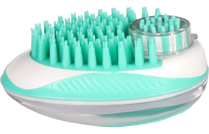 Flamingo Margo 2-in-1 Clean & Massage Dog Brush | Shampoo Dispenser Brush for Dogs