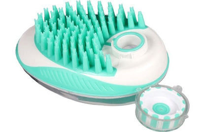 Flamingo Margo 2-in-1 Clean & Massage Dog Brush | Shampoo Dispenser Brush for Dogs