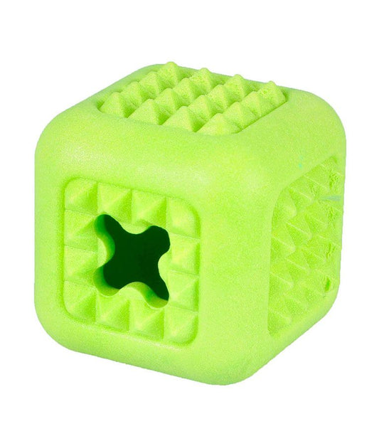 Flamingo Dina Cube Mint Scent Foam Dog Toy | Fresh Scented Soft Chew Toy