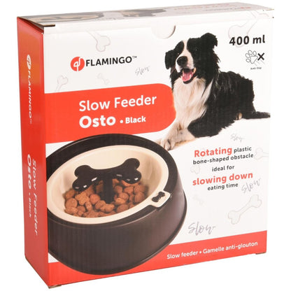 Flamingo Osto Dog Slow Feeder | Interactive Rolling Treat Puzzle & Slow Feeder (400ml)