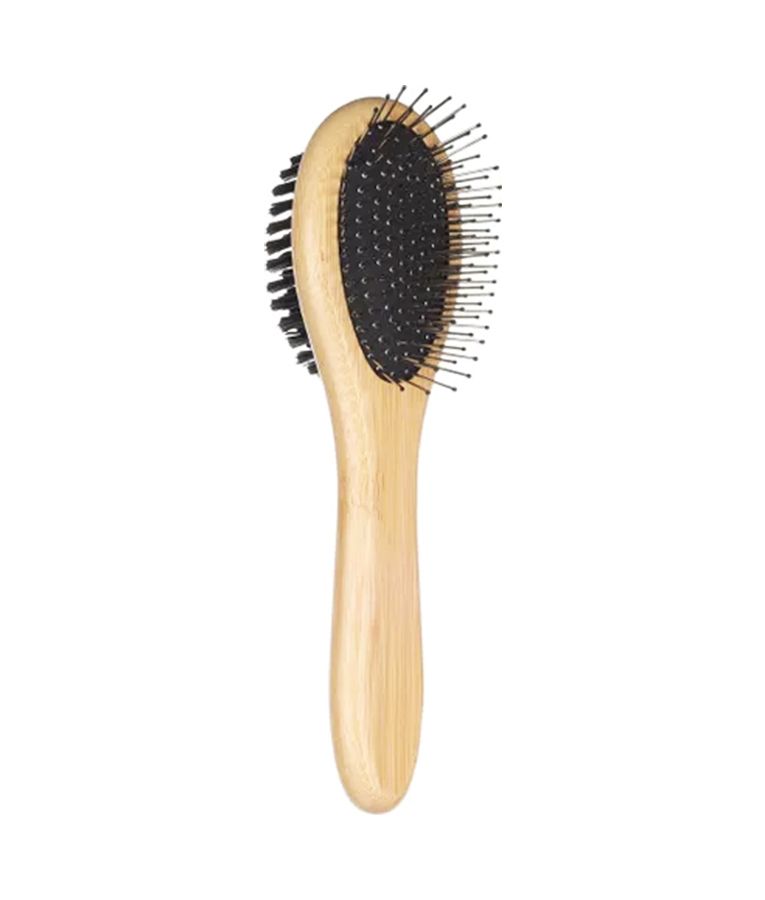 Flamingo Bristle & Pin Babu Dog Brush | Dual-Action Eco-Friendly Bamboo Dog Brush
