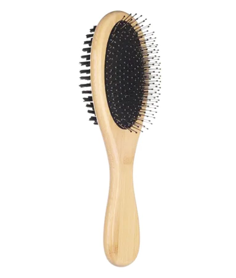 Flamingo Bristle & Pin Babu Dog Brush | Dual-Action Eco-Friendly Bamboo Dog Brush