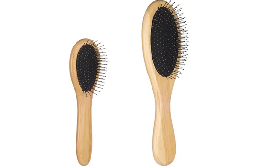 Flamingo Pin Brush Babu Dog Brush | Eco-Friendly Bamboo Pin Brush for Dogs