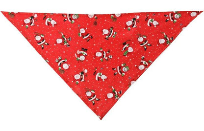 Flamingo Mik Red Christmas Dog Bandana | Festive Holiday Accessory for Dogs