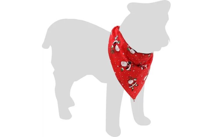 Flamingo Mik Red Christmas Dog Bandana | Festive Holiday Accessory for Dogs