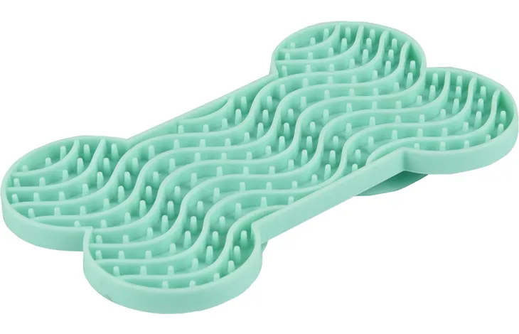 Flamingo Yummy Silicone Bone Lick Pad | Dog & Cat Slow Feeder Licking Pad