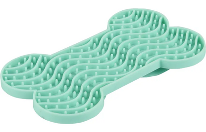 Flamingo Yummy Silicone Bone Lick Pad | Dog & Cat Slow Feeder Licking Pad