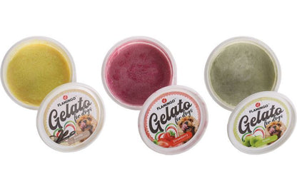 Flamingo Gelato Ice Cream Dog Treats 40g | DIY Frozen Dog Treat Mix (Strawberry, Apple, Vanilla)