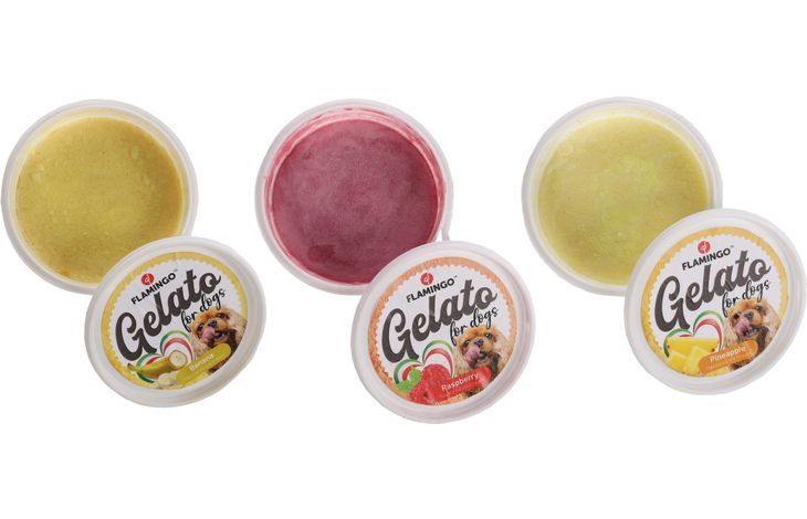 Flamingo Gelato Ice Cream Dog Treats 40g | Frozen-Style Dog Treats for Summer Fun
