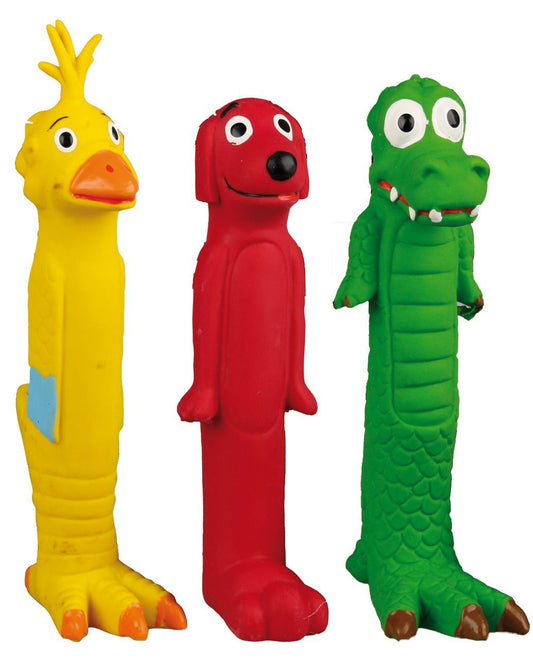 Flamingo Dummie Latex Assortment Dog Toy | Soft Latex Squeaky Toy