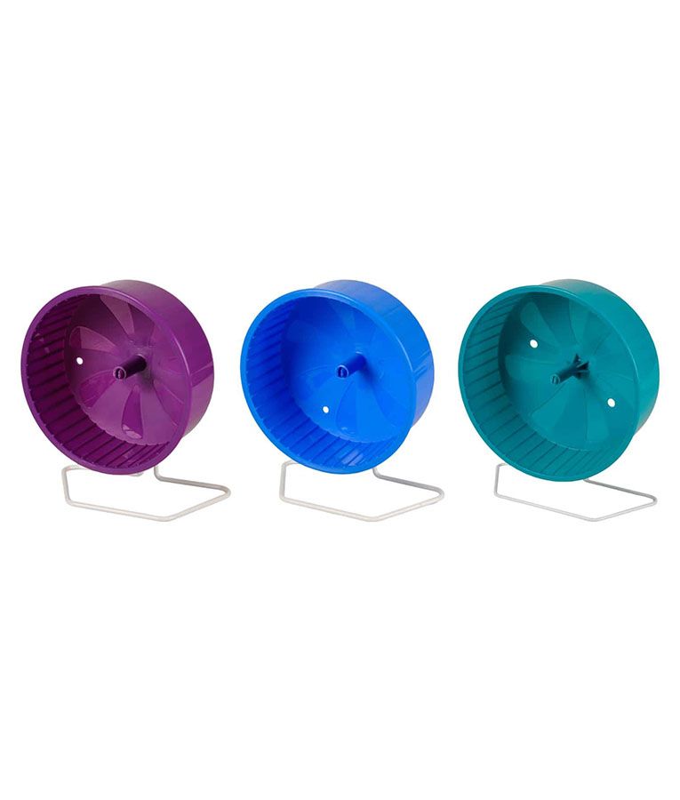 Flamingo Wacky Exercise Wheel Hamster Toy | Silent Spinner for Small Pets