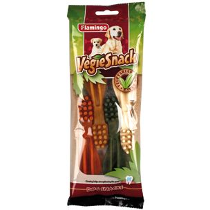 Flamingo Veggie Tooth Mix | Vegetarian Dental Treats for Dogs