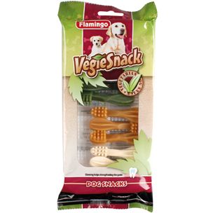 Flamingo Veggie Tooth Mix | Vegetarian Dental Treats for Dogs