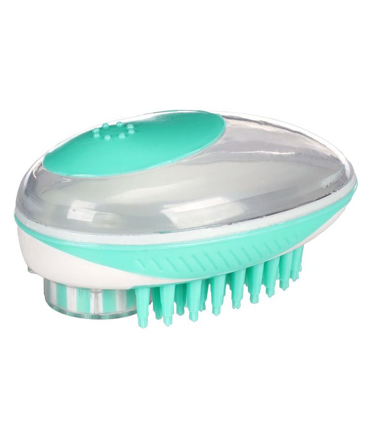 Flamingo Margo 2-in-1 Clean & Massage Dog Brush | Shampoo Dispenser Brush for Dogs