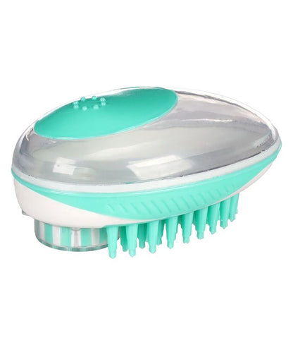 Flamingo Margo 2-in-1 Clean & Massage Dog Brush | Shampoo Dispenser Brush for Dogs