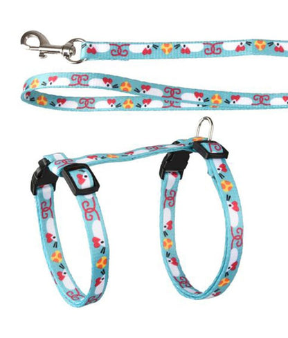 Flamingo Arwen Mouse Print Cat Harness & Leash | Adjustable Cat Harness with Mouse Design