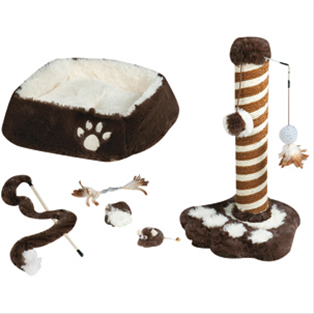 Flamingo Straciatella Starter Kitten Scratching Post