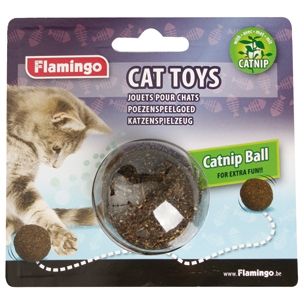 Flamingo Catnip Ball Cat Toy | Lightweight Rattle Ball with Catnip