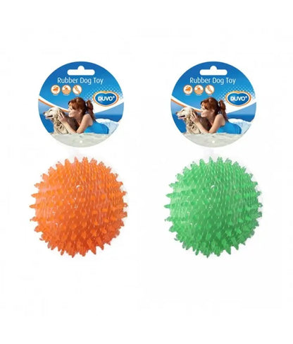 Duvo+ TPR Hedgehog Ball 8cm | Floating Dental Dog Toy with Spikes